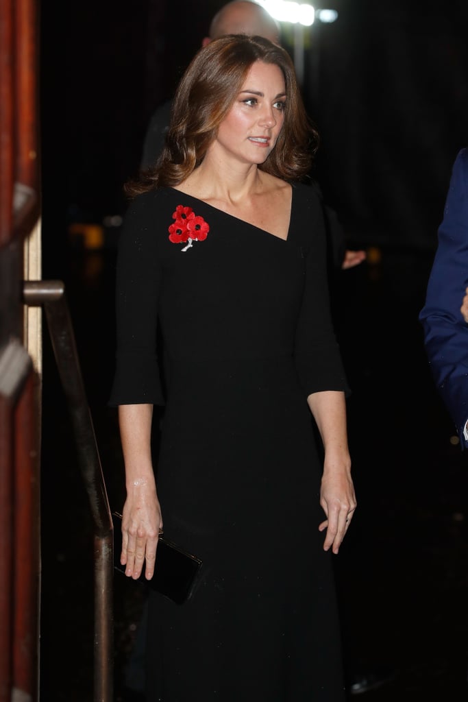 Kate Middleton Black Roland Mouret Dress November 2018