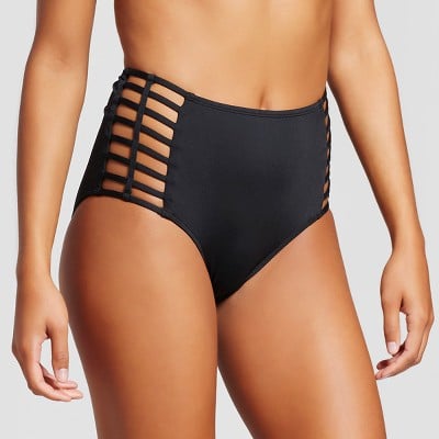 Strappy High Waist Bikini Bottom