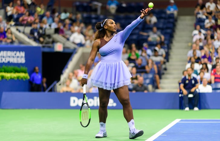 serena williams purple tennis dress