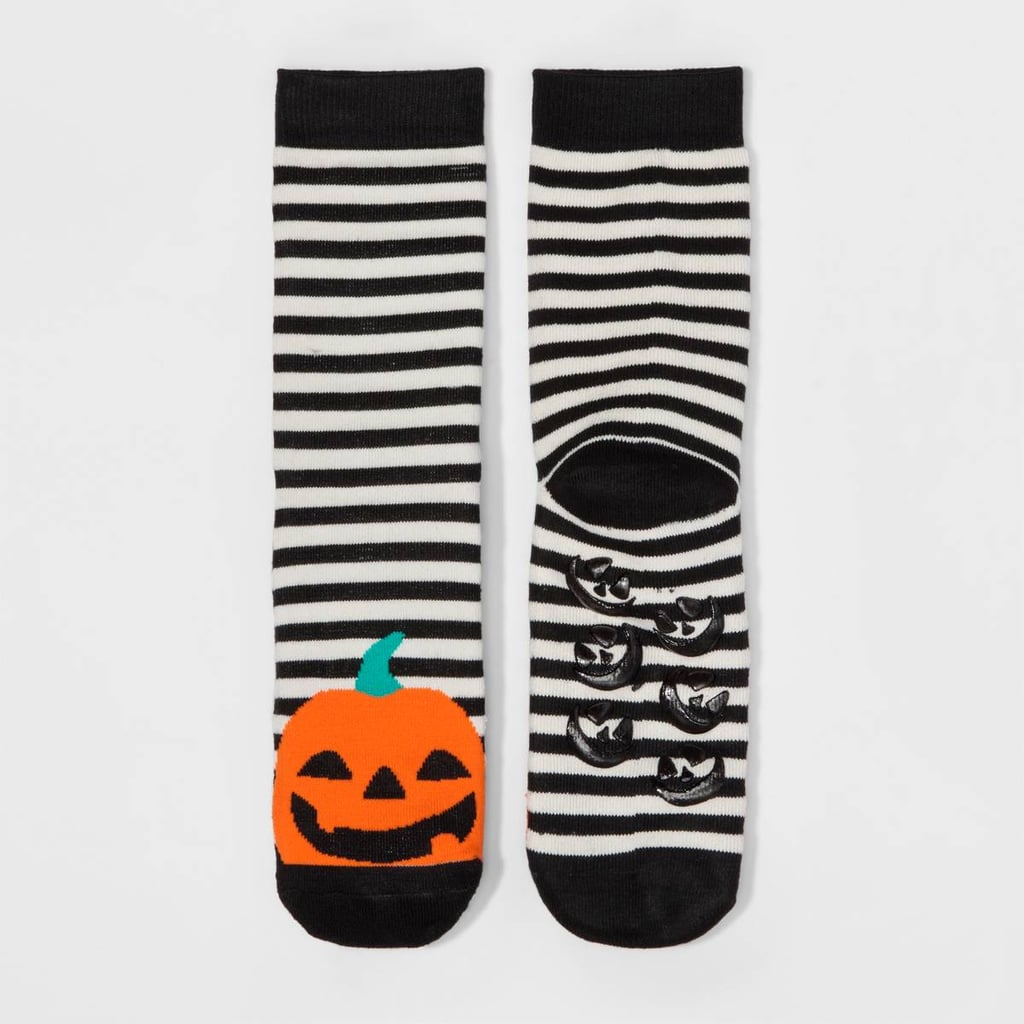 Merona Women's Striped Pumpkin Halloween Crew Socks Target Halloween