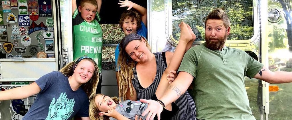 Family of Six Lives in Airstream Trailer