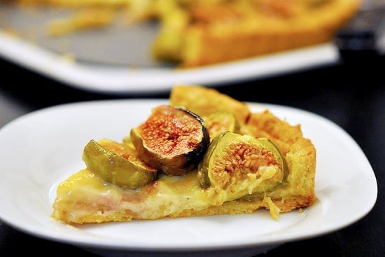 Fig Tart With Orange Blossom Custard