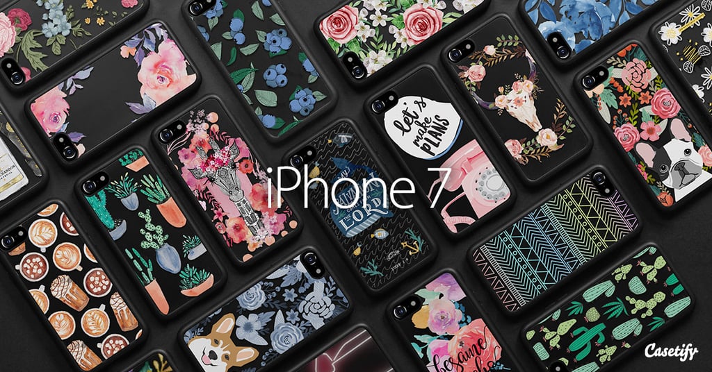 Casetify Jet Black iPhone 7 Design Case Collection