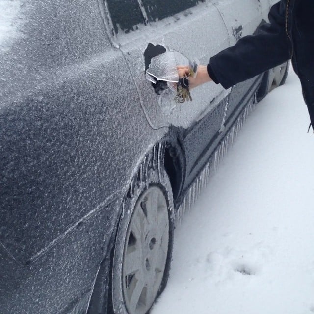 As in, literally iced over. Just watch this video!