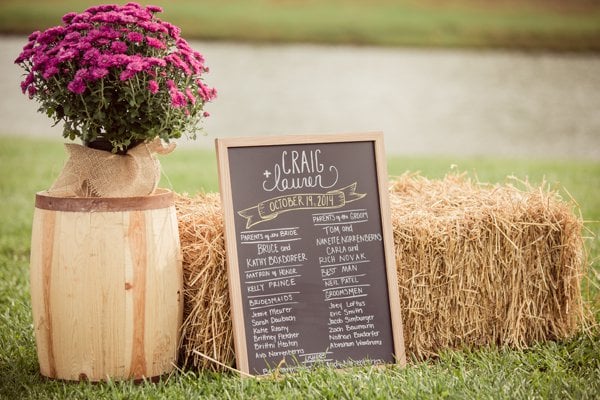 Hay Bales and Chrysanthemums