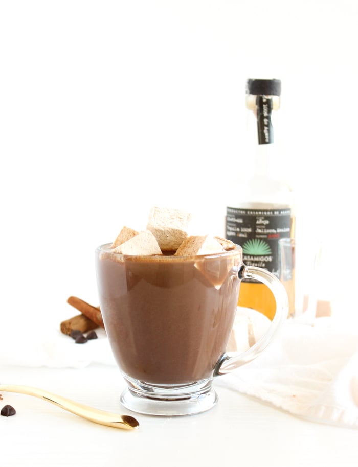 Tequila Spiked Mexican Hot Chocolate