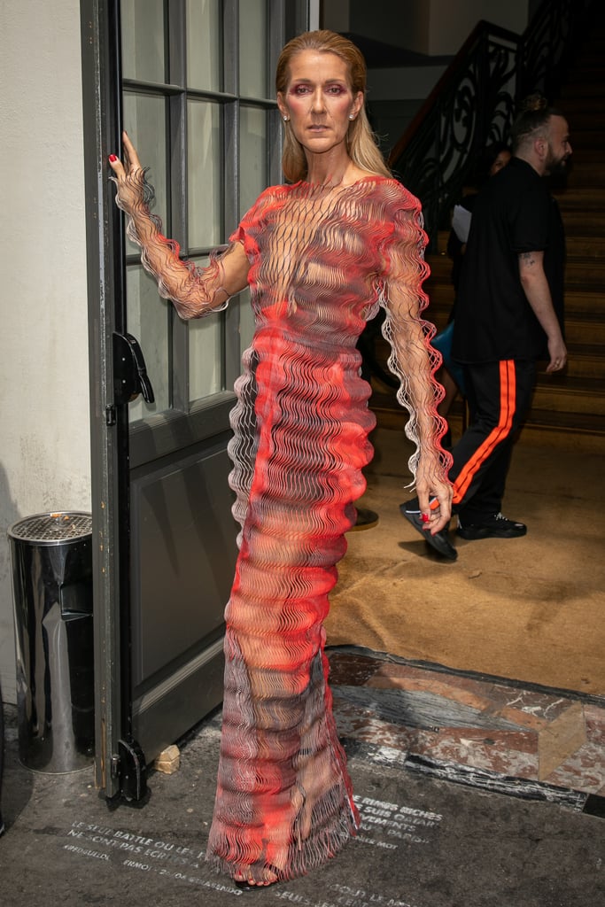 Celine Dion at Couture Fashion Week 2019