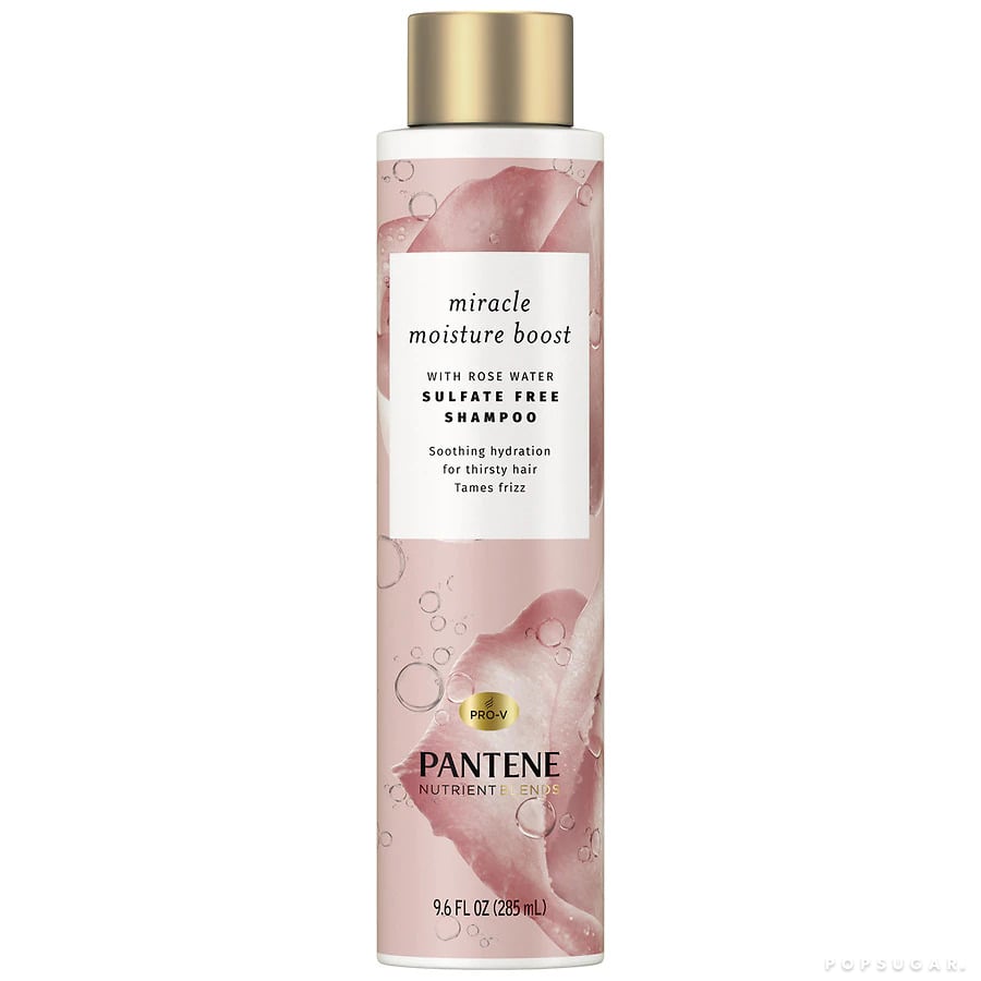 Najlepsze szampony w Walmart: Pantene Nutrient Blends Moisture Boost Rose Water Shampoo (szampon z wodą różaną)