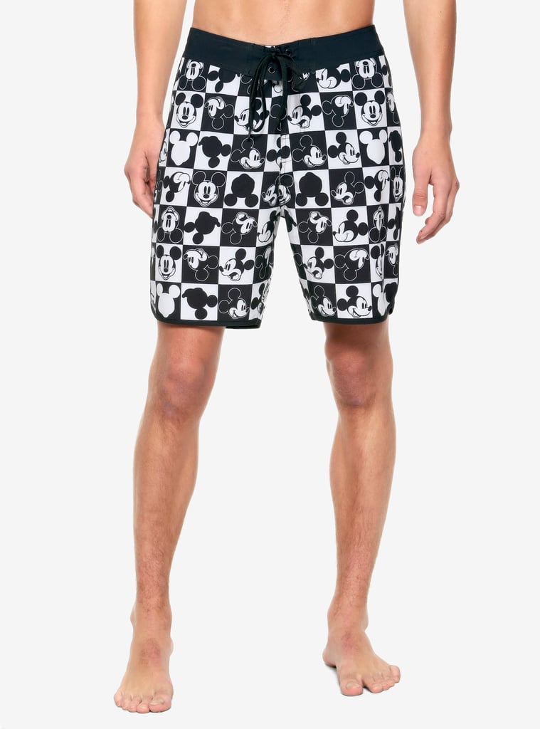 Disney Mickey Mouse Checkered Swim Trunks