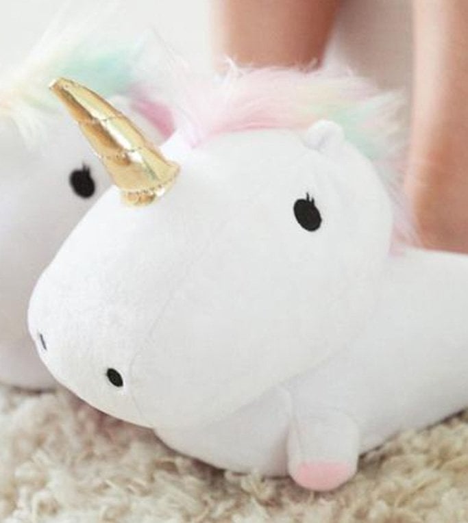 Unicorn Slippers on Amazon | POPSUGAR Moms