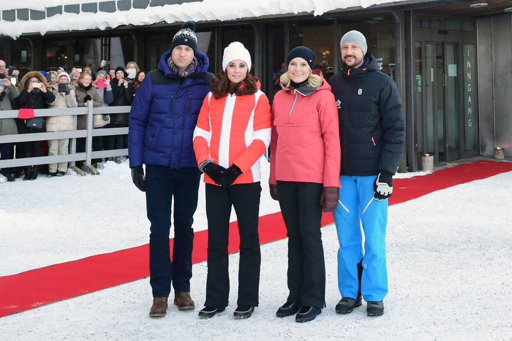 Kate Middleton's Red and White Coat in Norway