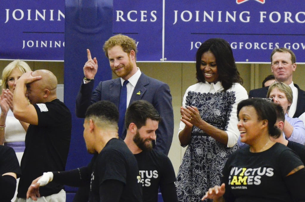 Prince Harry and Michelle Obama at Invictus Games Event 2015