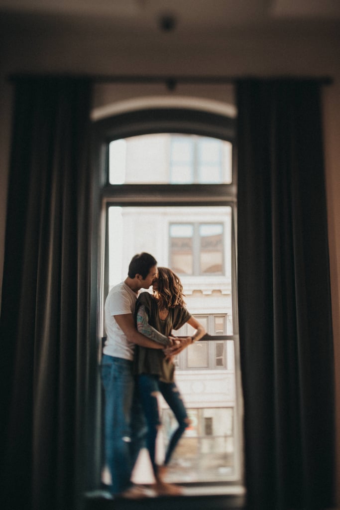 Romantic Loft Engagement Shoot Popsugar Love And Sex 0188