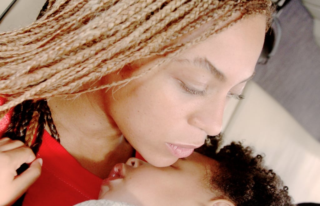 Beyoncé shared a sweet photo of a napping Blue while away for Memorial Day weekend.
Source: Beyonce.com