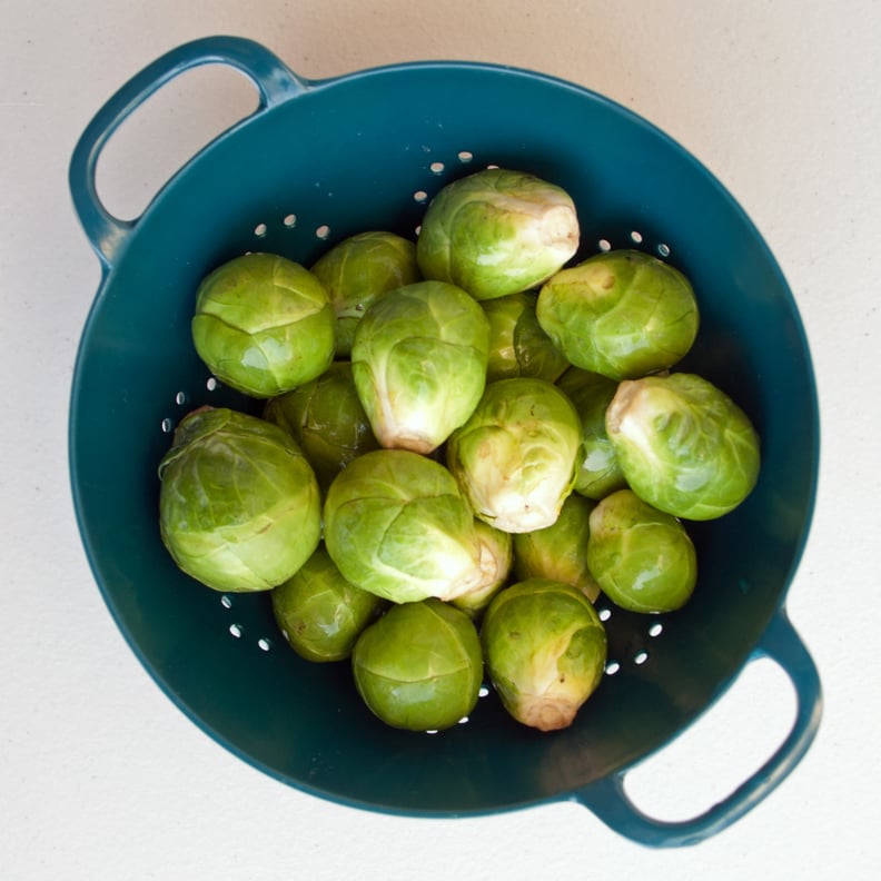 Rinse the Brussels Sprouts