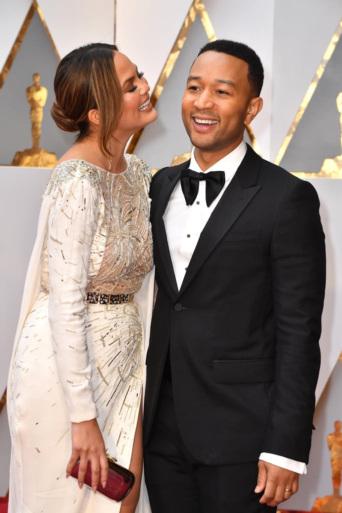 Chrissy Teigen and John Legend at the 2017 Oscars