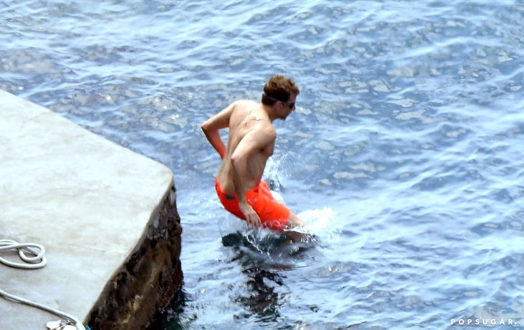 Bradley Cooper and Irina Shayk on the Beach in Italy 2018