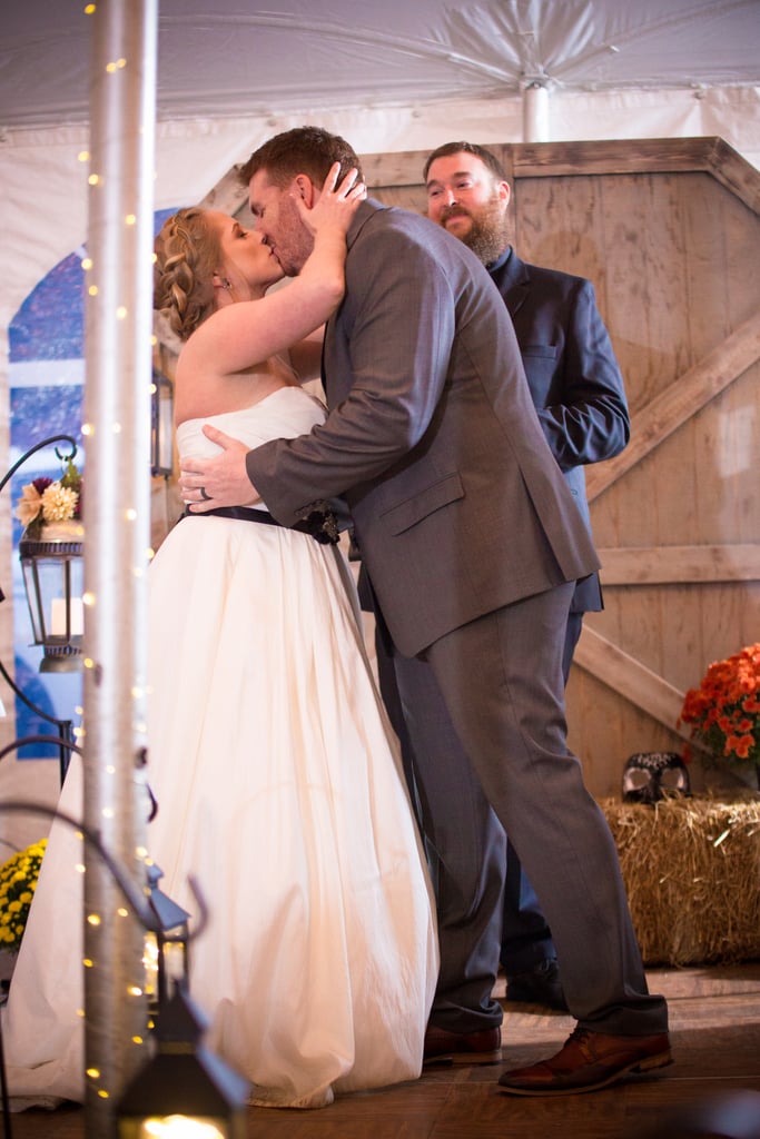 This Backyard Wedding Had Charming Rustic Halloween Decor