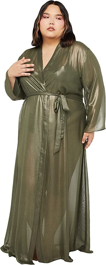 A Gilded Robe: Savage x Fenty Womens Going Platinum Long Robe