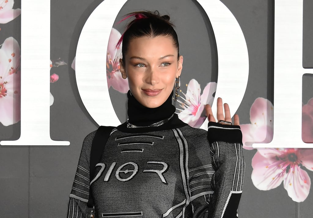Bella Hadid Flower Sneakers at Dior Show