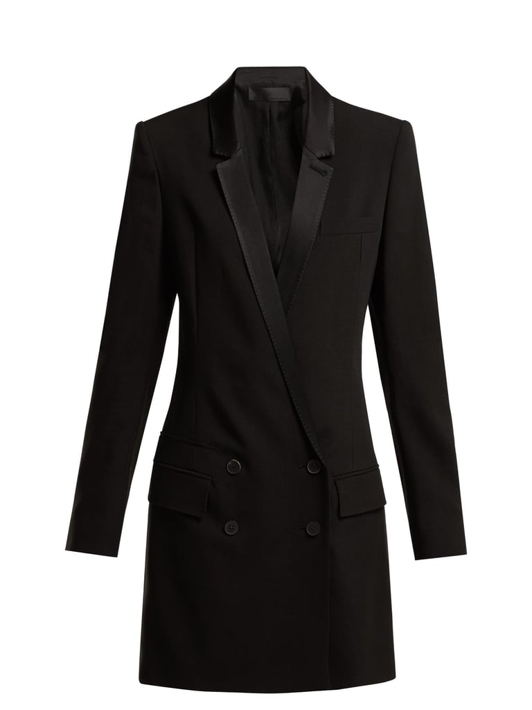 Haider Ackermann Cosmos Wool-blend Tuxedo Dress