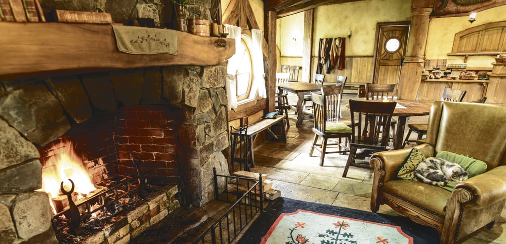 The Green Dragon Inn is like a cozy and traditional English gathering spot.