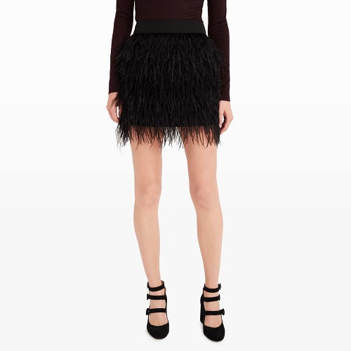 Club Monaco Rahma Feather Skirt