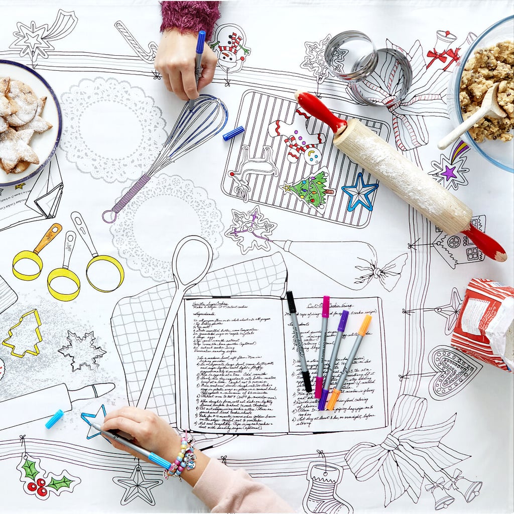 For the Little Ones Christmas Cookie Coloring Tablecloth Best