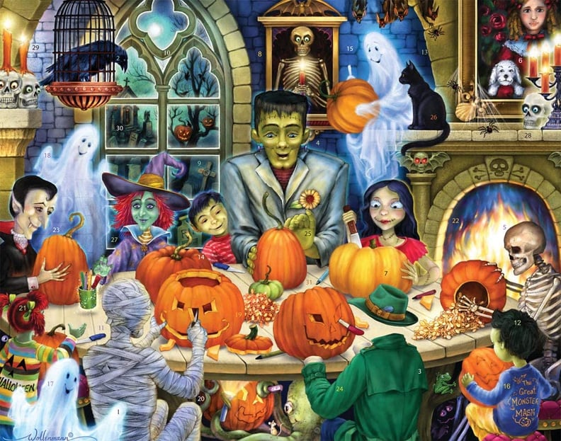 Haunted House Party Countdown to Halloween Calendar