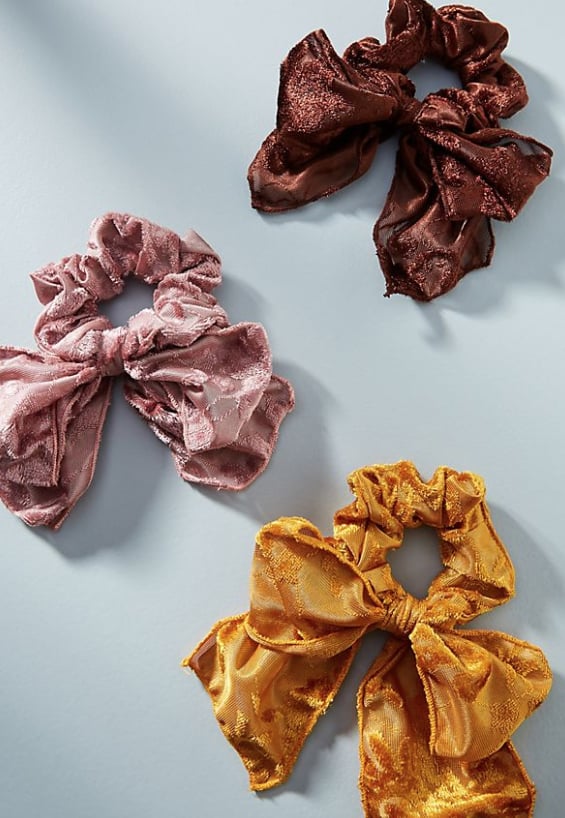 Velvet Bow Ponytail Holder