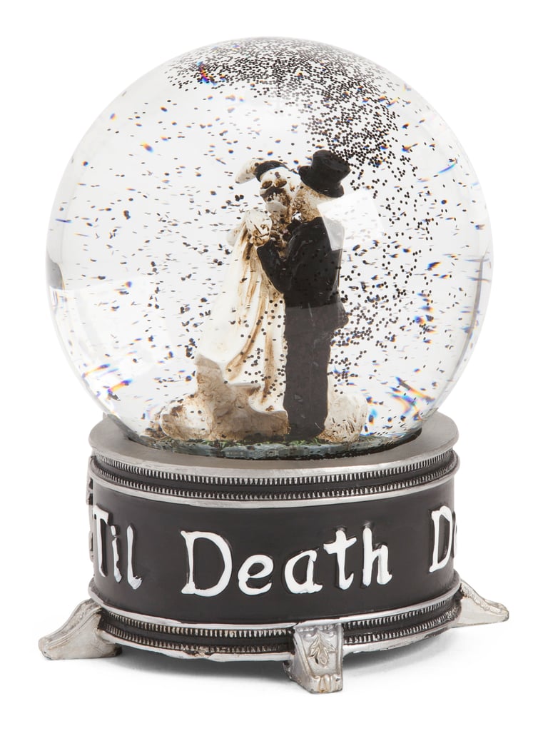 Dancing Skeleton Couple Snow Globe Best Tj Maxx Halloween Decor Popsugar Home Photo 65 0731