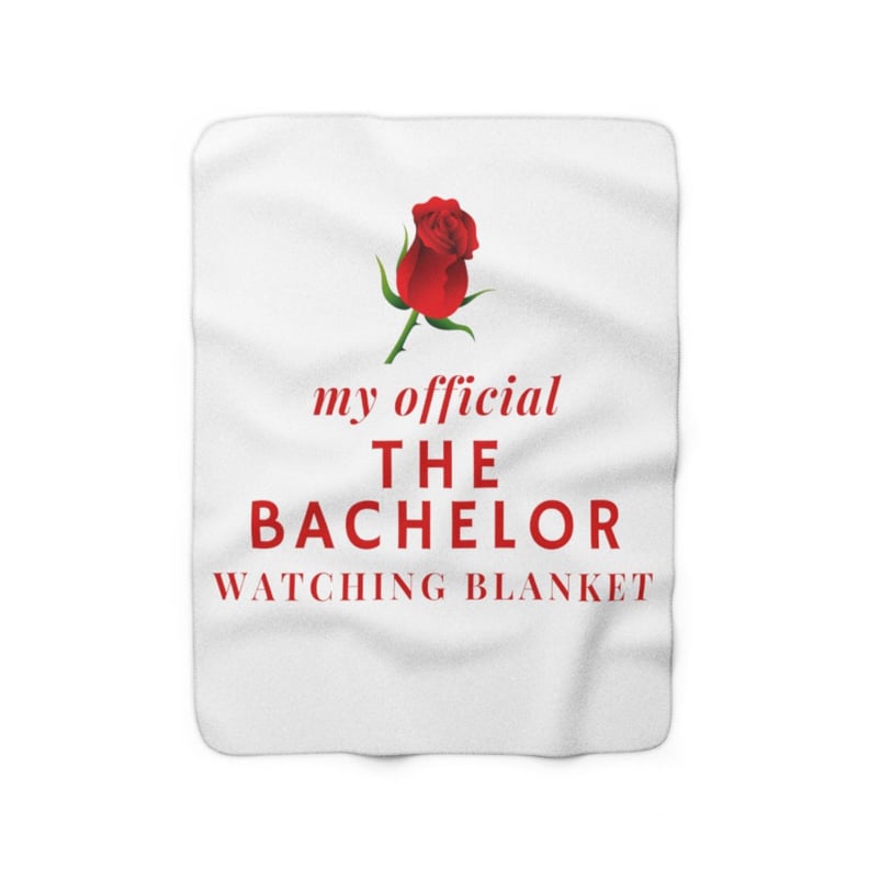 My Official The Bachelor Watching Sherpa Fleece Blanket