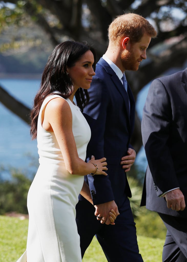 Meghan Markle Karen Gee White Dress Australia October 2018