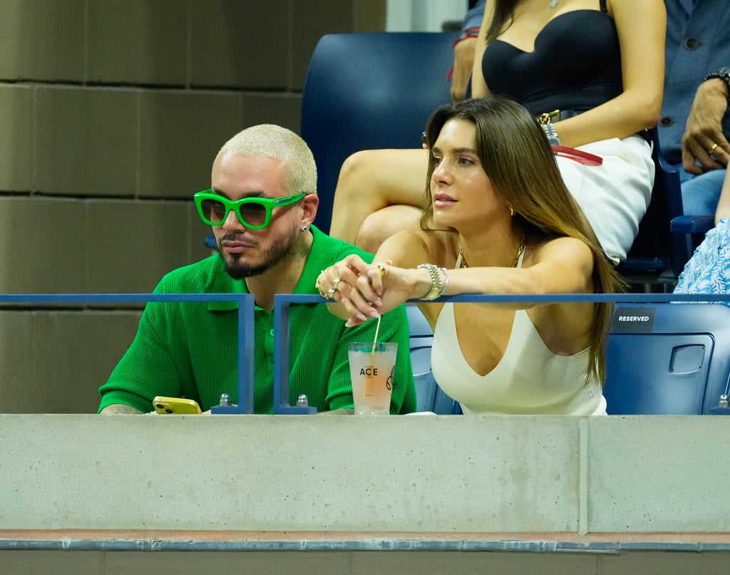 J Balvin and Valentina Ferrer at the US Open on Aug. 29.