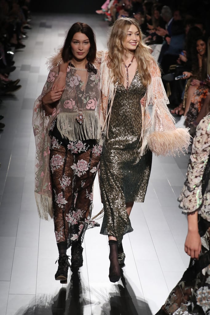 Gigi and Bella Hadid Anna Sui NYFW 2017