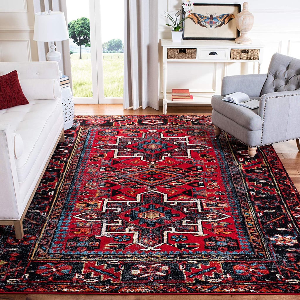 Safavieh Vintage Hamadan Collection Antiqued Oriental Red and Multi Area Rug