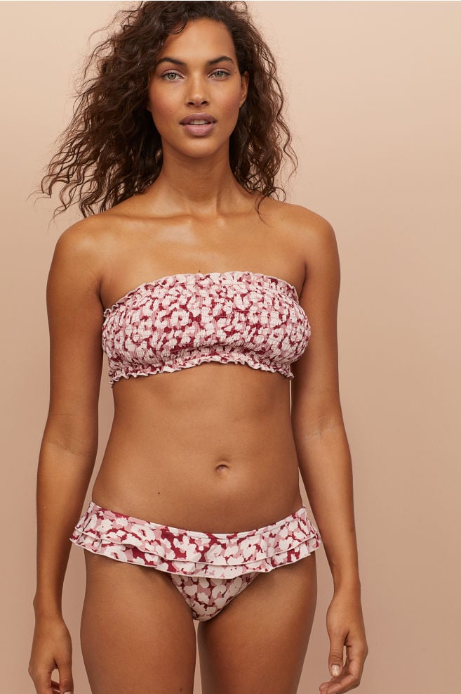 H&M Bandeau Bikini Top and Ruffle-Trimmed Bikini Bottom