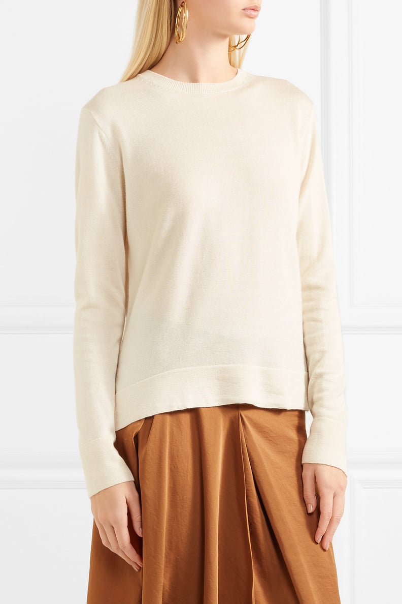 The Row Ghent Cashmere And Silk-blend Sweater - Ivory