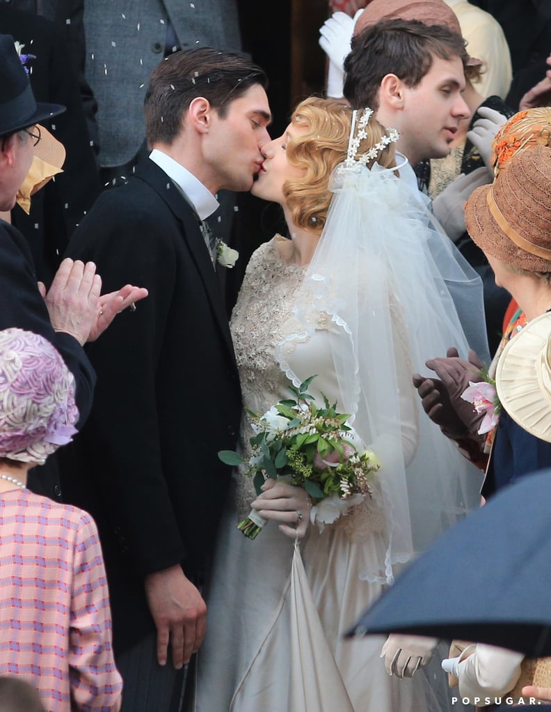 Blake Lively Filming a Wedding Scene For The Age of Adaline