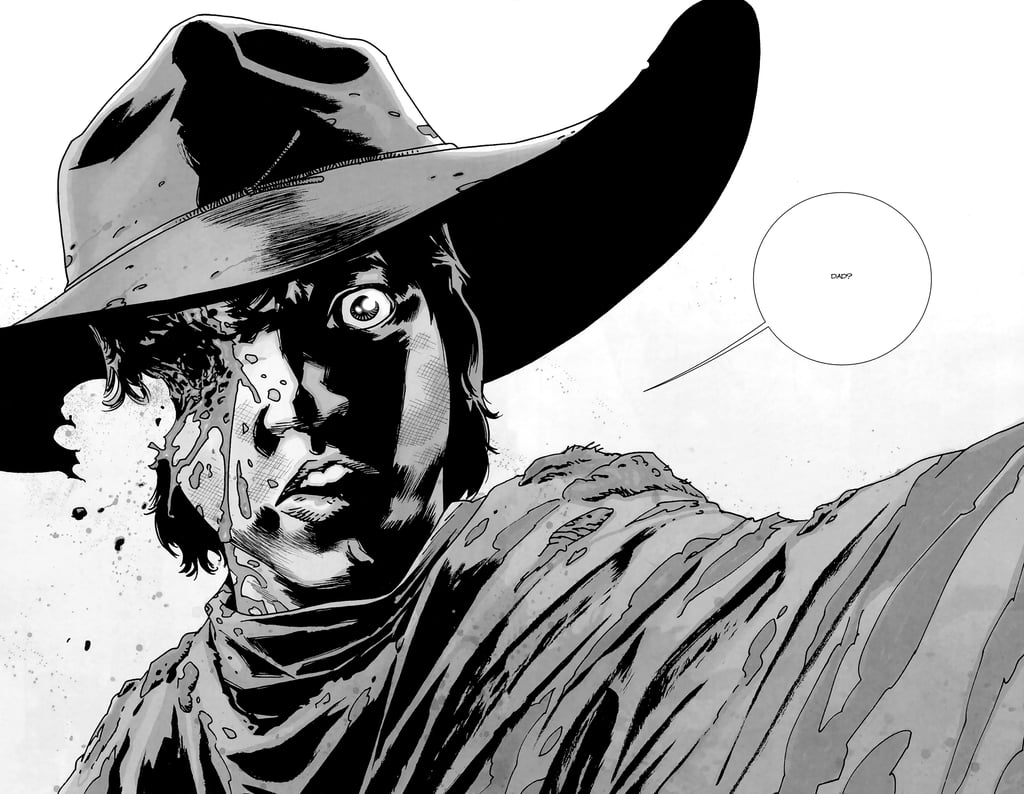 Here's the moment Carl's eye gets taken out — you're welcome.