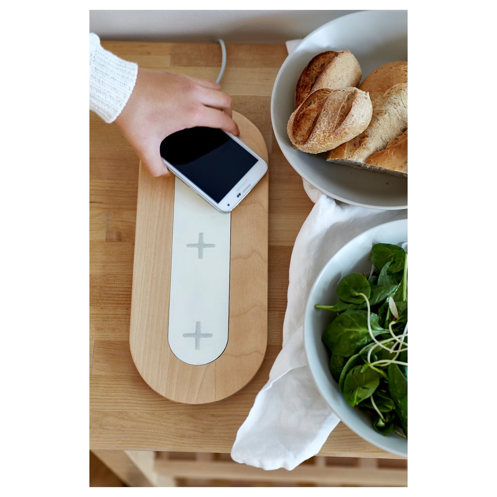 NORDMÄRKE triple pad for wireless charging, white or birch ($70)