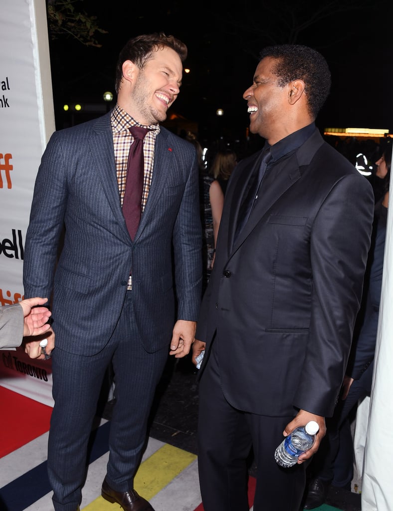 Chris Pratt and Denzel Washington at TIFF 2016 POPSUGAR Celebrity Photo 2