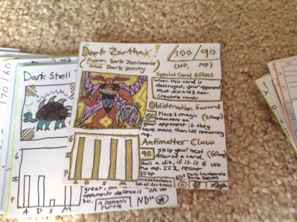 "Zorthax was the best card in the game. Very very hard to summon though since he is a fusion, requiring a lot of cards."