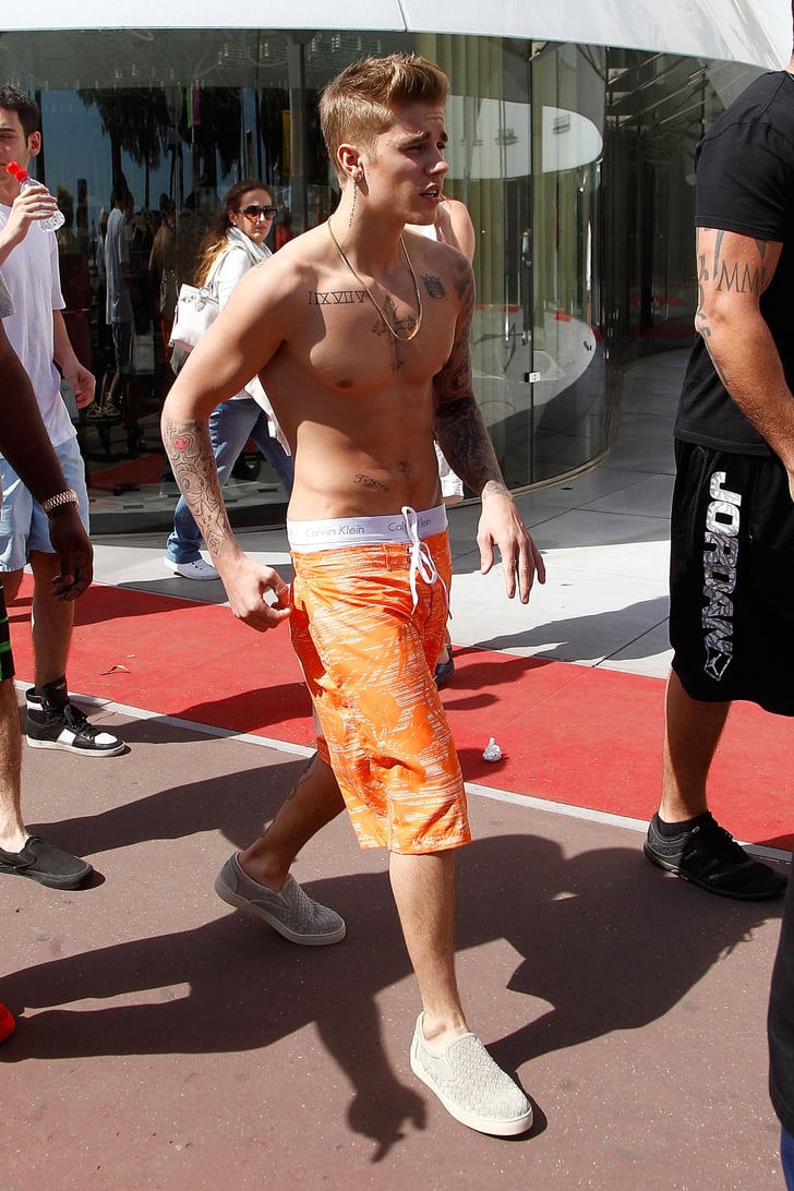Justin Bieber Shirtless Pictures Popsugar Celebrity Photo