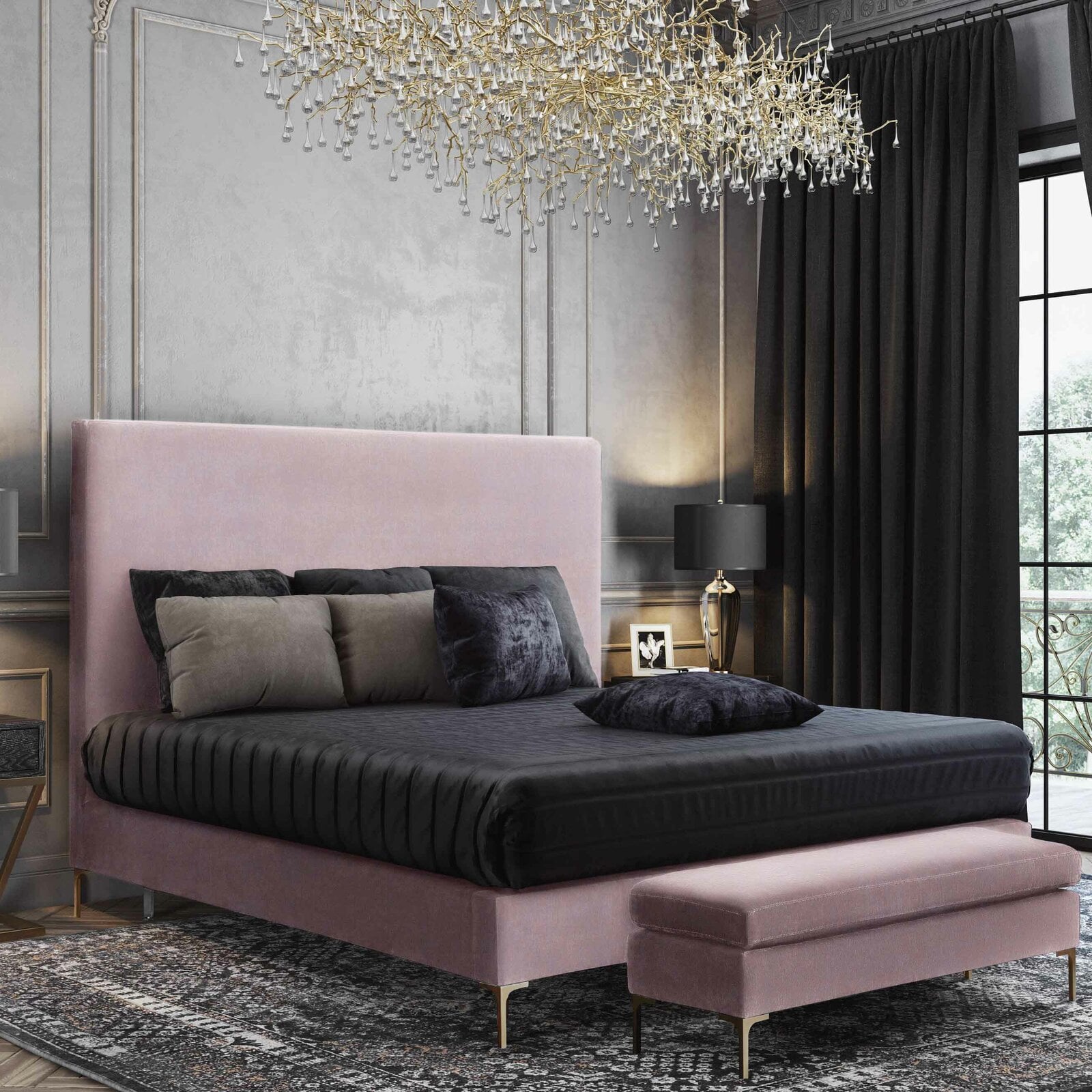 Andover mills pascal sales upholstered bed