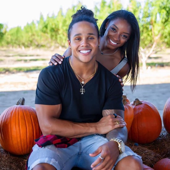 Simone Biles and Stacey Ervin Jr. Pumpkin Patch Photo