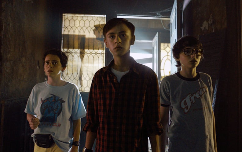 IT, from left: Jack Dylan Grazer, Jaeden Lieberher, Finn Wolfhard, 2017.  Warner Bros. /Courtesy Everett Collection