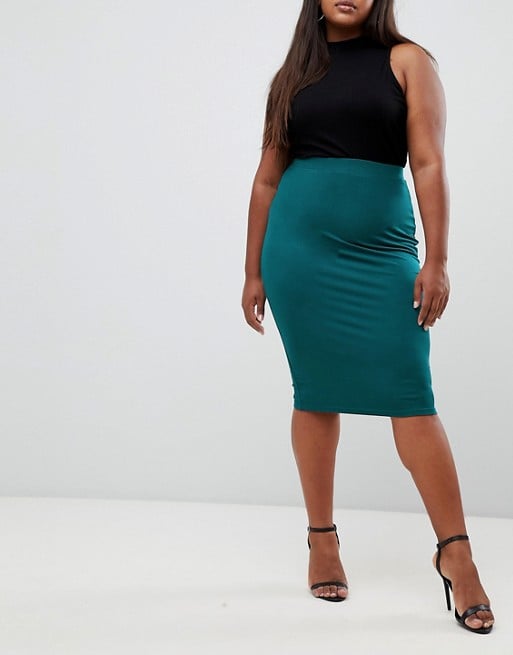 ASOS Curve Jersey Pencil Skirt