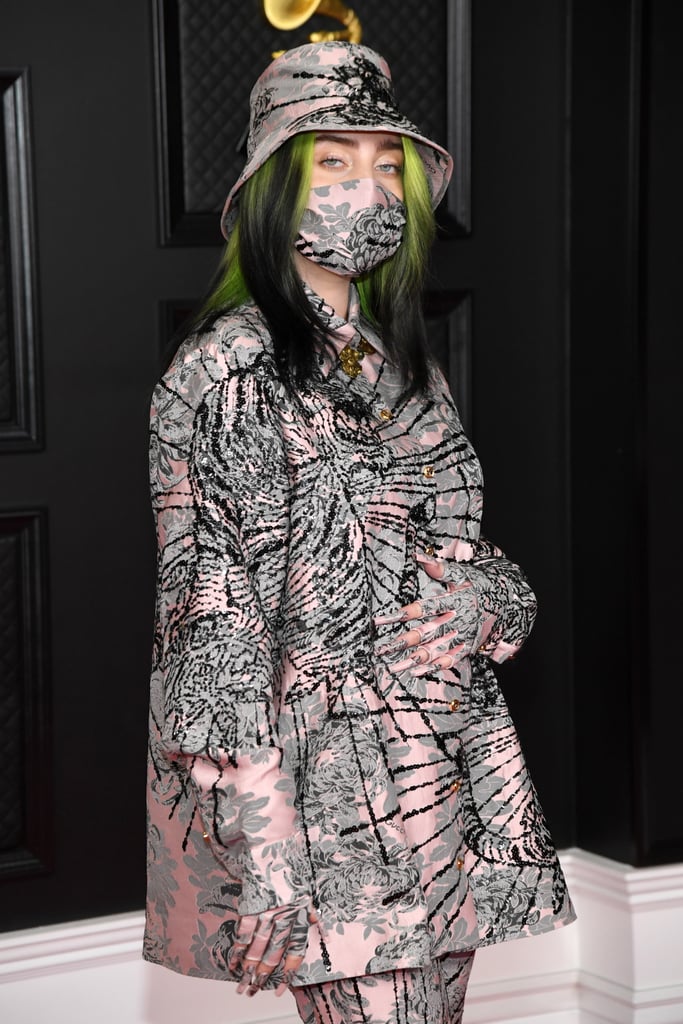 Billie Eilish in Custom Gucci at the 2021 Grammy Awards