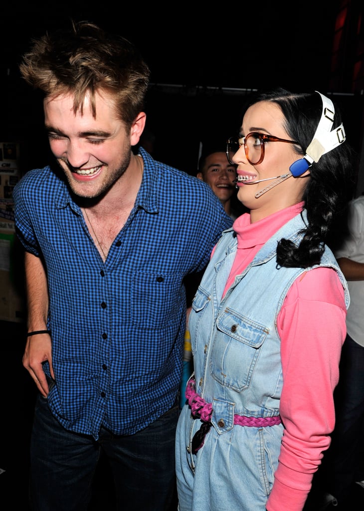 Rob couldn't help but laugh at Katy's funny costume at the 2010 Teen Choice Awards.